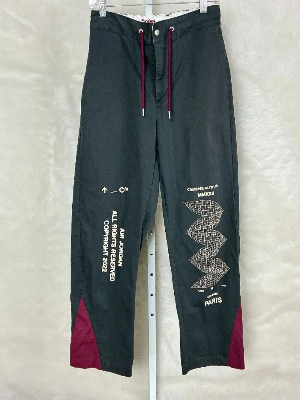 Air Jordan Flight 2022 Men's Heritage Woven Loose Fit Pants Off Noir S